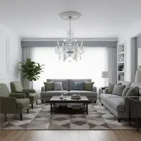 Lámpara de araña  de cristal EL2188+4+409