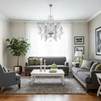 Lámpara de araña  de cristal EL2188+4+409