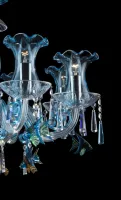 Lámpara de cristal azul EL4188303-3TN - detalle