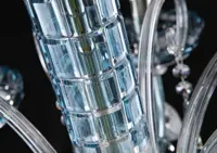 Lámpara de cristal azul EL619811 - detalle