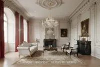 Lámpara de araña de cristal LLCH12AG