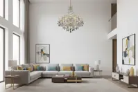 Lámpara de araña de cristal LLCH15DG