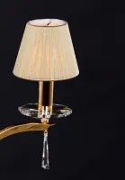 Lámpara de mesa de latón LLCH03S BRASS BEIGE