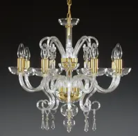 Lámpara de araña de cristal lisa  AL059