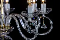 Lámpara de araña de cristal lisa EL2248023