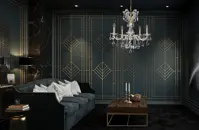 Lámpara de cristal para salón L407CE