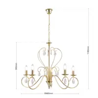 Lámpara con brazos de metal OLU16585