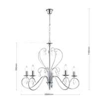 Lámpara con brazos de metal OLU16585