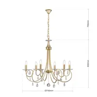 Lámpara con brazos de metal OLU16706