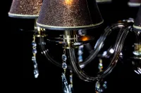 Lámpara de araña de cristal con pantallas EL210814 - detalle