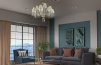 Lámpara de araña de lujo para el salón LW511121200G