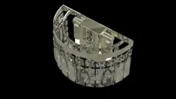 Aplique de cristal con adornos TX322100902