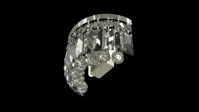 Aplique de cristal con adornos TX322100902
