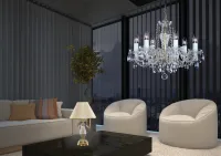 Lámpara de mesa de cristal AS046