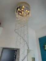 Lámpara de cristal de espiral L448CLN