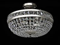 Lámpara de techo estilo cesta LW014060100G - plateada