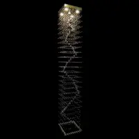 Lámpara de techo de cristal LW604050201Ni