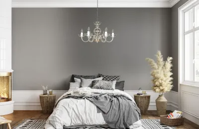 Lámpara de cristal moderna para dormitorio