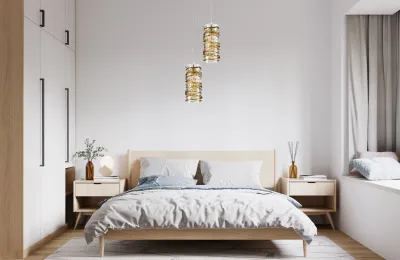 Araña de cristal moderna para dormitorio