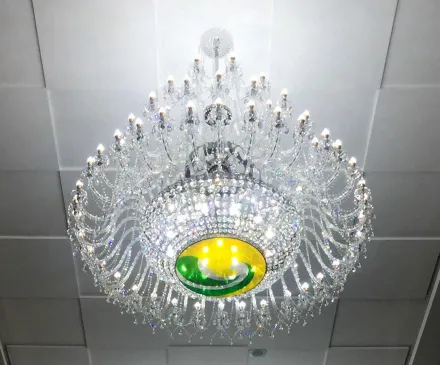 Lámpara de araña de cristal grande TXC001Ni