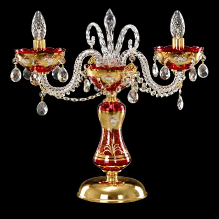 Lámpara de mesa de cristal AS105