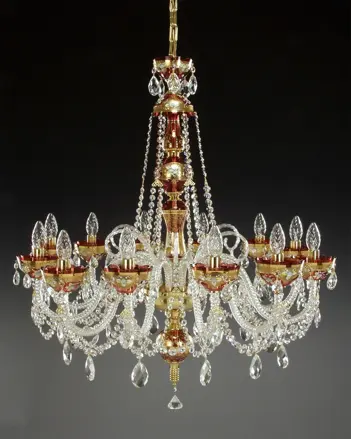 Lámpara de araña de cristal pintada AL106