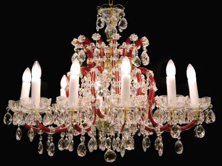 Lámpara de cristal estilo María Teresa BXL10927Z211Red