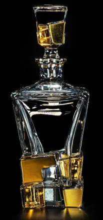 Jarra de cristal BG26107-dorado