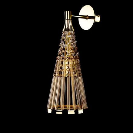 Aplique de cristal con adornos N-AMA-01