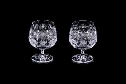 Juego de vasos de ron cortados 2 uds 12010-250ml