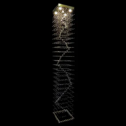 Lámpara de techo de cristal LW604050201Ni