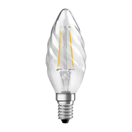 Bombilla LED E14 torcida de 4W