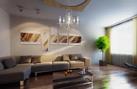Araña de cristal para el salón de estilo urbano L048CE Araña de cristal para el salón de estilo urbano L048CE