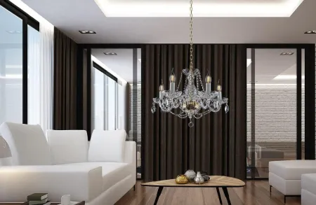 Lámpara de araña de cristal para el salón de estilo escandinavo EL1325021PB Lámpara de araña de cristal para el salón de estilo escandinavo EL1325021PB
