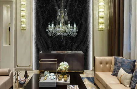 Araña de cristal para el salón en estilo glamour L145CE Araña de cristal para el salón en estilo glamour L145CE