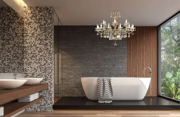 lámpara de baño de cristal EL9001802PT