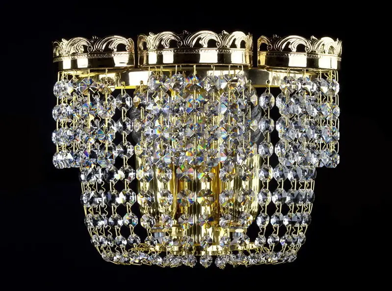 Aplique de cristal con adornos N280CLN Aplique de cristal con adornos N280CLN