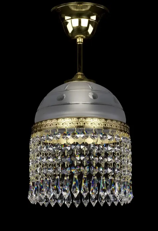 Araña de latón con adornos L331CLN