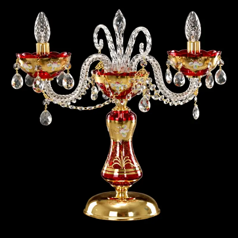 Lámpara de mesa de cristal AS105