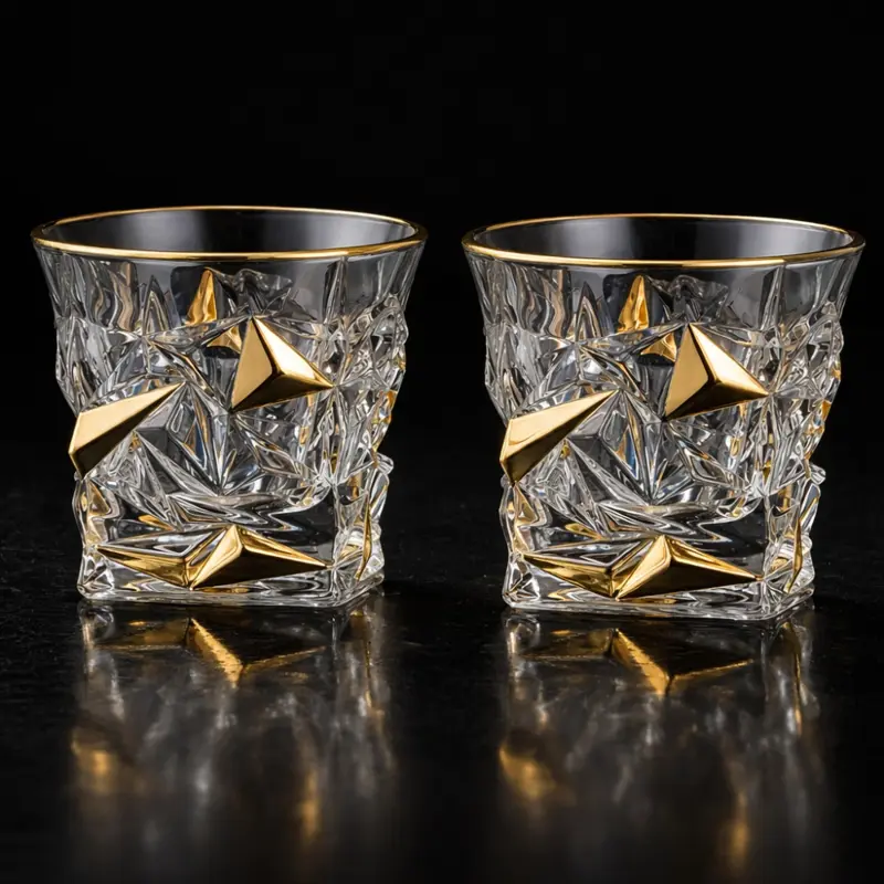 Juego de 2 vasos de whisky BG12107-dorado