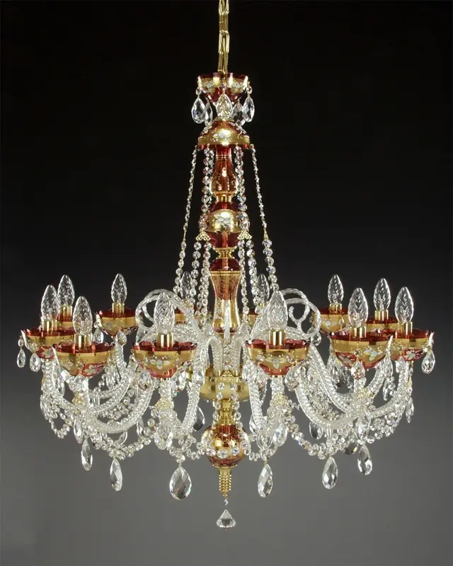 Lámpara de araña de cristal pintada AL106