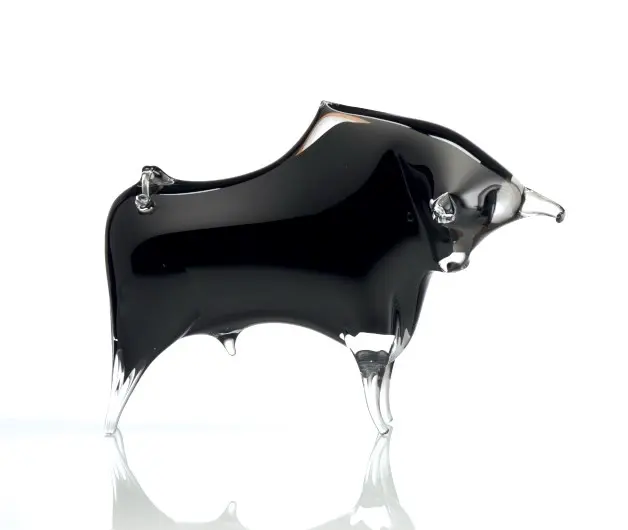 Estatuilla de cristal - toro JA/BYS/BL