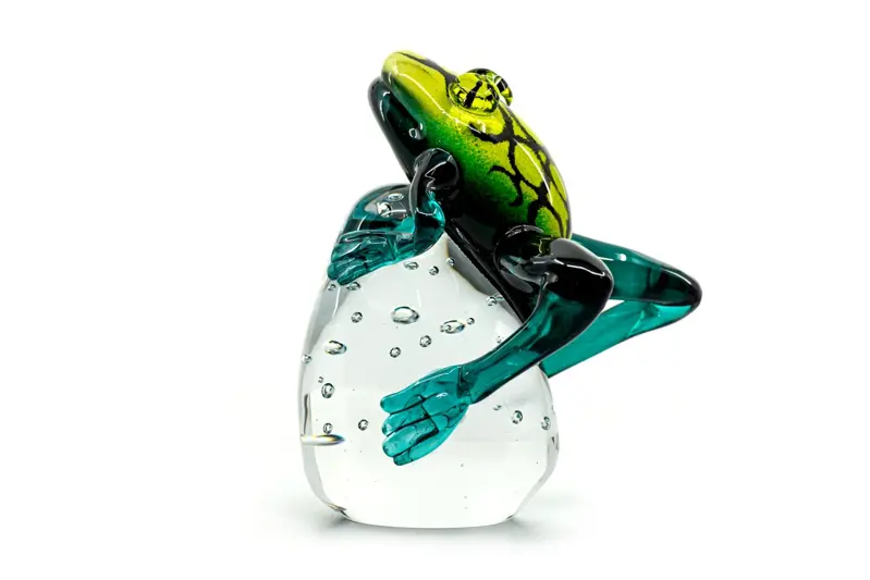 Figura de cristal - rana JA/ZA/ZE