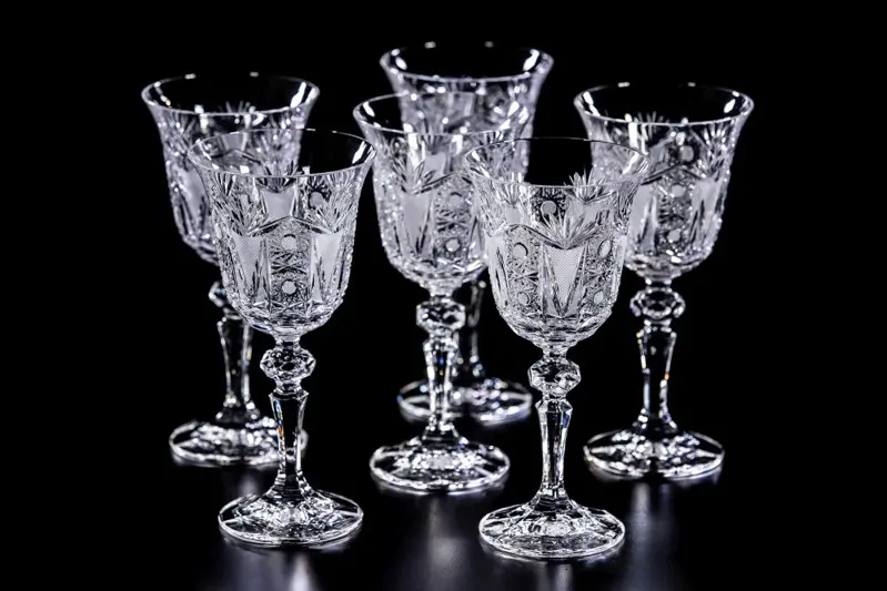 Copas de vino cortadas JKS007 Copas de vino cortadas JKS007