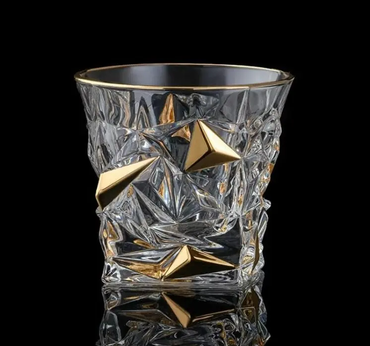 Juego de 2 vasos de whisky BG12107-dorado Juego de 2 vasos de whisky BG12107-dorado