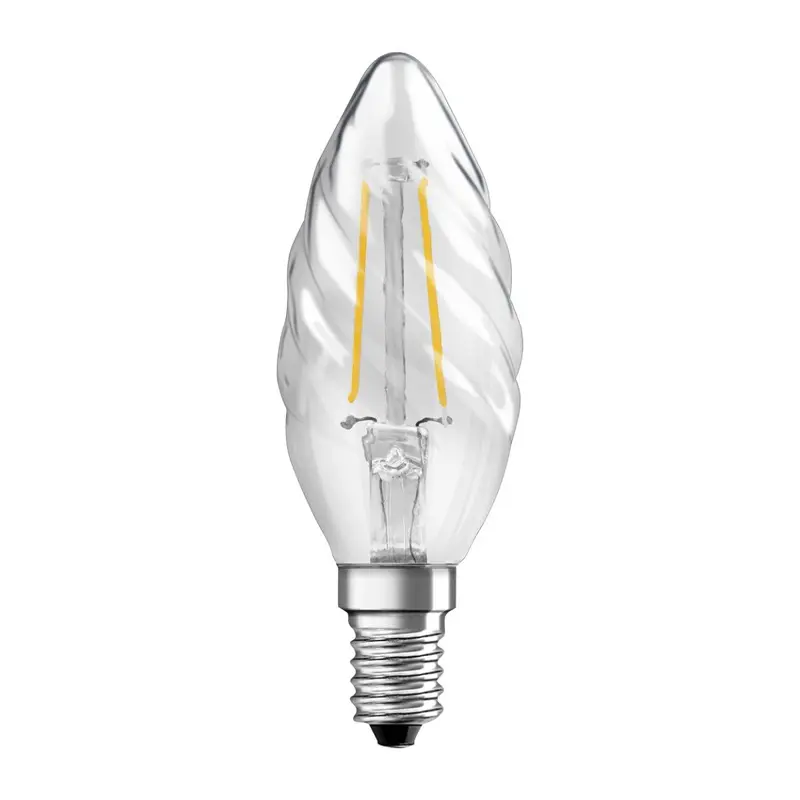 Bombilla LED E14 torcida de 4W