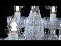 Lámpara de araña de cristal tallada  L037CLN