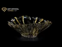 Cuenco de cristal amarillo BF6KG02330