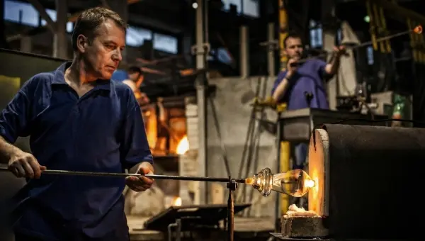 Fabricación de lámparas de cristal